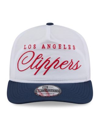 Men's White/Navy LA Clippers 2025 NBA Draft On-Stage Nylon 19TWENTY Adjustable Hat