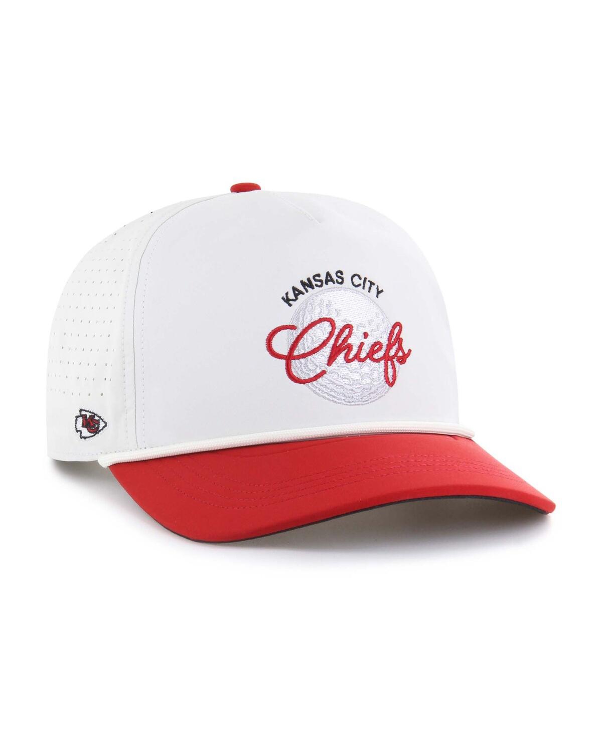 Men's Cream/Red Kansas City Chiefs Gimmie Golf Hitch Rope Adjustable Hat - Cream, Red