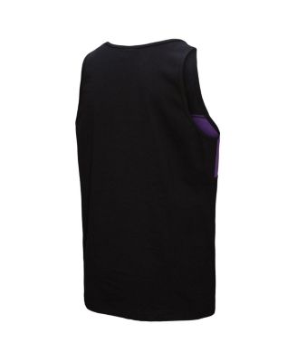 Men's Black Baltimore Ravens Retro Color Block Tank Top