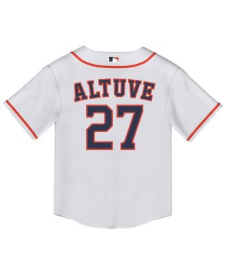 Baby Boys and Girls Jose Altuve White Houston Astros Home Replica Jersey