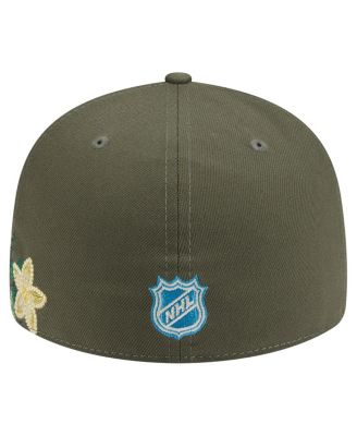 Men's Olive New York Rangers Tonal Florals 59FIFTY Fitted Hat