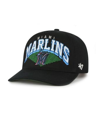 '47 Brand - Men's Black Miami Marlins Pomona Hitch Adjustable Hat