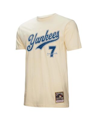 Men's Mickey Mantle Cream New York Yankees Cooperstown Collection Player T-Shirt