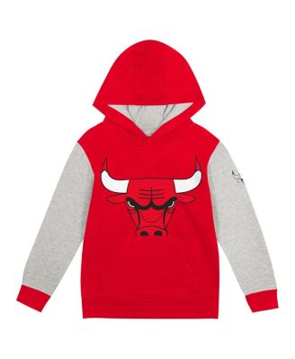 Toddler Red Chicago Bulls Fair Catch&nbsp;Fleece Pullover Hoodie
