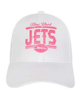 Big Girls New York Jets All White Structured Adjustable&nbsp;Hat