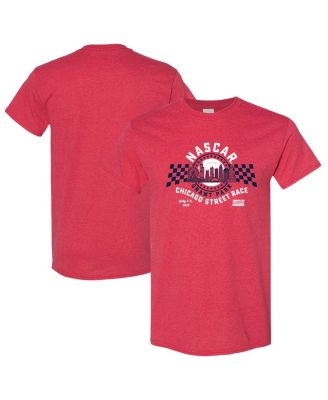 NASCAR Classics - Men's Heather Red 2025 NASCAR Chicago Street Race Retro Event Logo T-Shirt