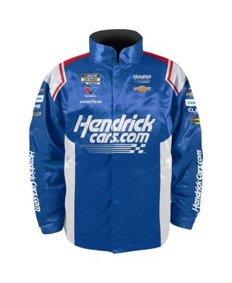 Men's Blue Kyle Larson Hendrickcars.com Full-Snap Nylon Uniform Jacket