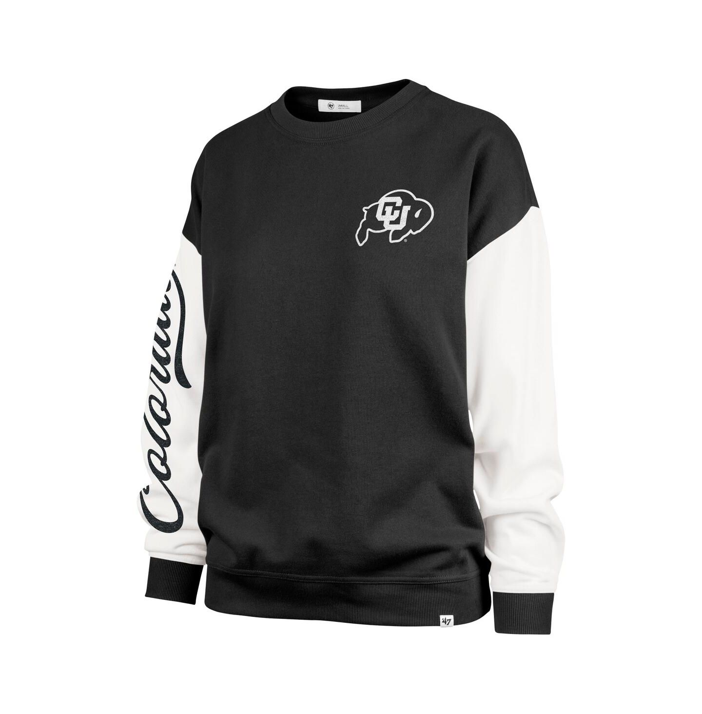 Женская толстовка '47 Brand Black Colorado Buffaloes Double Header Rise Andie Pullover — фото 3