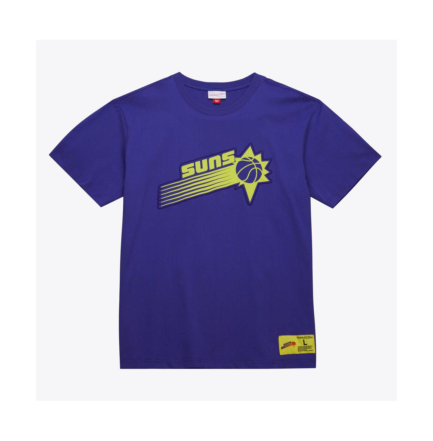 Мужская футболка Mitchell & Ness Purple Phoenix Suns Hardwood Classics Neon Nights Premium — фото 4