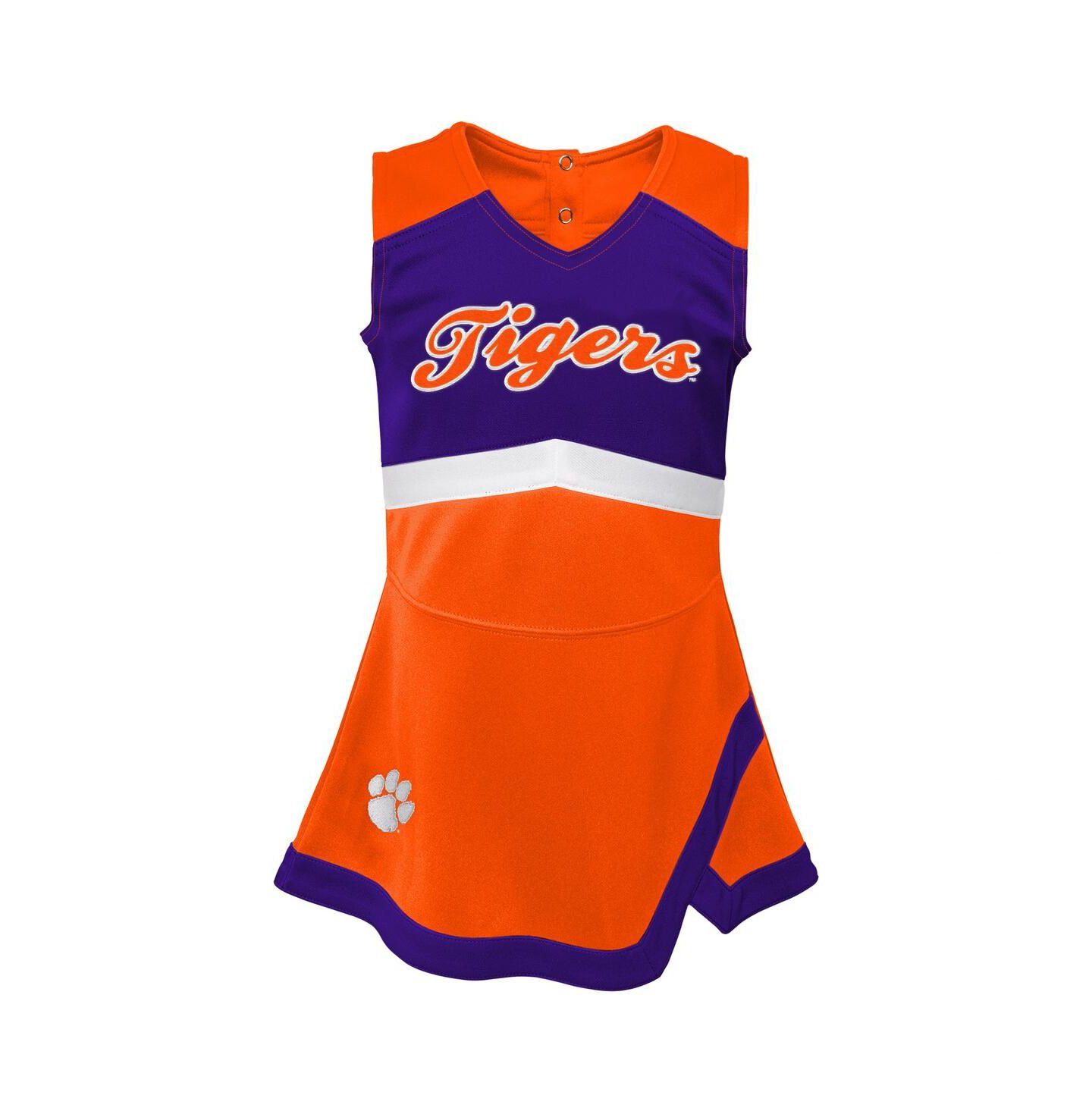 Платье Outerstuff Orange Clemson Tigers Cheer Captain Jumper Dress для девочек — фото 3
