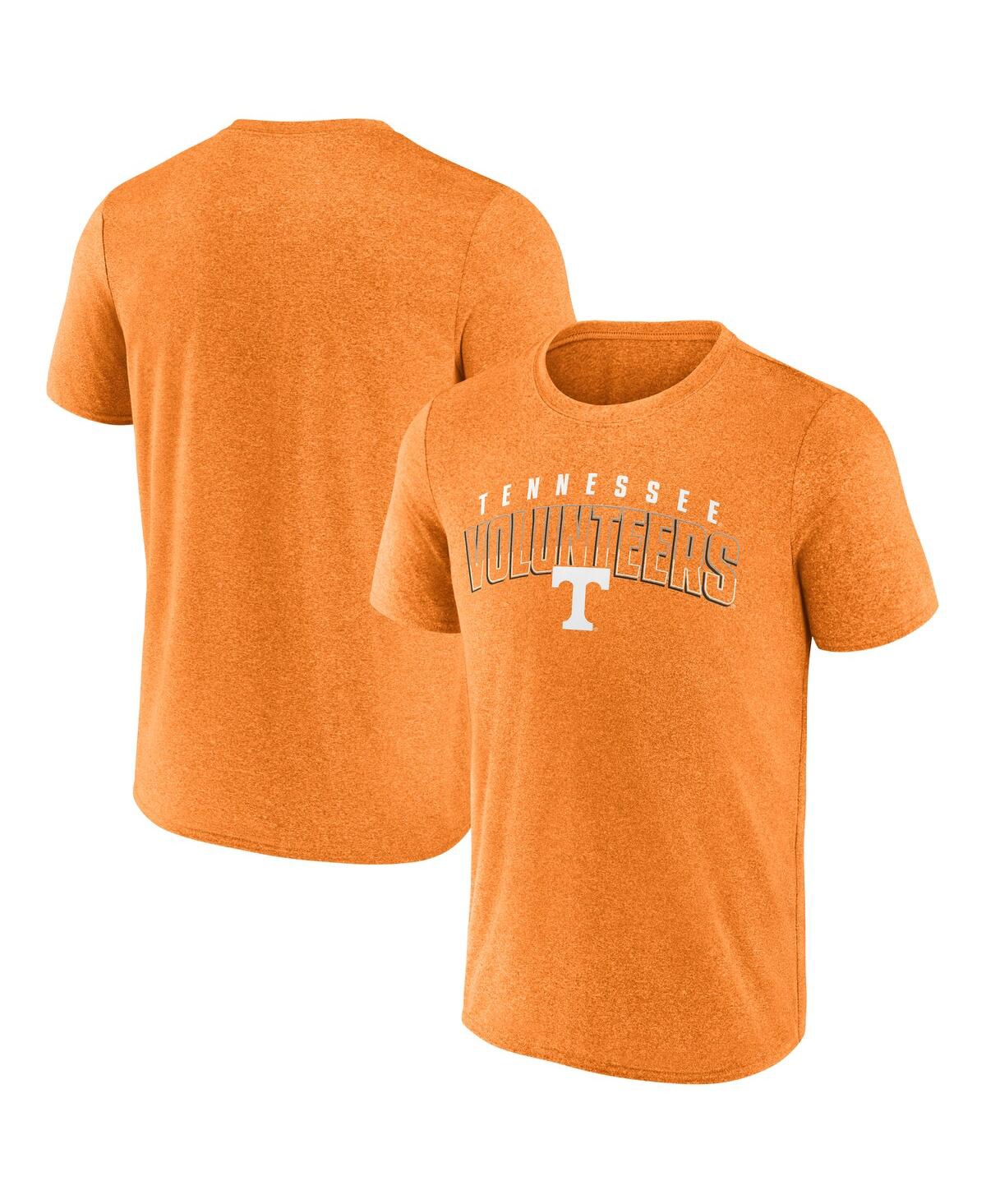 Fanatics Men's Heather Tennessee Orange Tennessee Volunteers Outline Split T-shirt In Orange