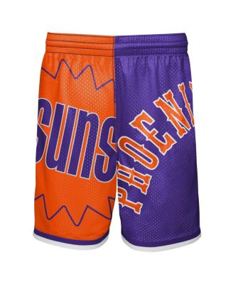 Big Boys and Girls Orange/Purple Phoenix Suns Hardwood Classics Big Face 5.0 Shorts