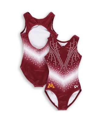 GK Elite - Big Boys and Girls Maroon Minnesota Golden Gophers Elite Replica Leotard