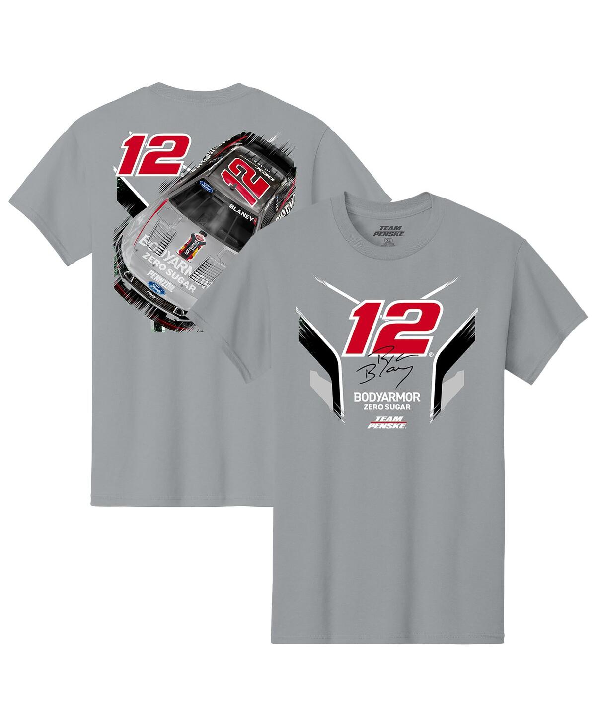 Men's Gray Ryan Blaney Body Armor Car T-Shirt - Gray