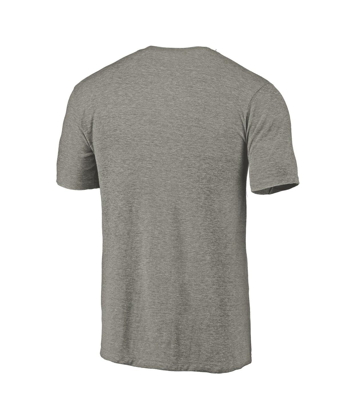 Fanatics Mto Label Men's Ash Milwaukee Brewers Cooperstown Collection Forbes Tri-blend T-shirt In Gray