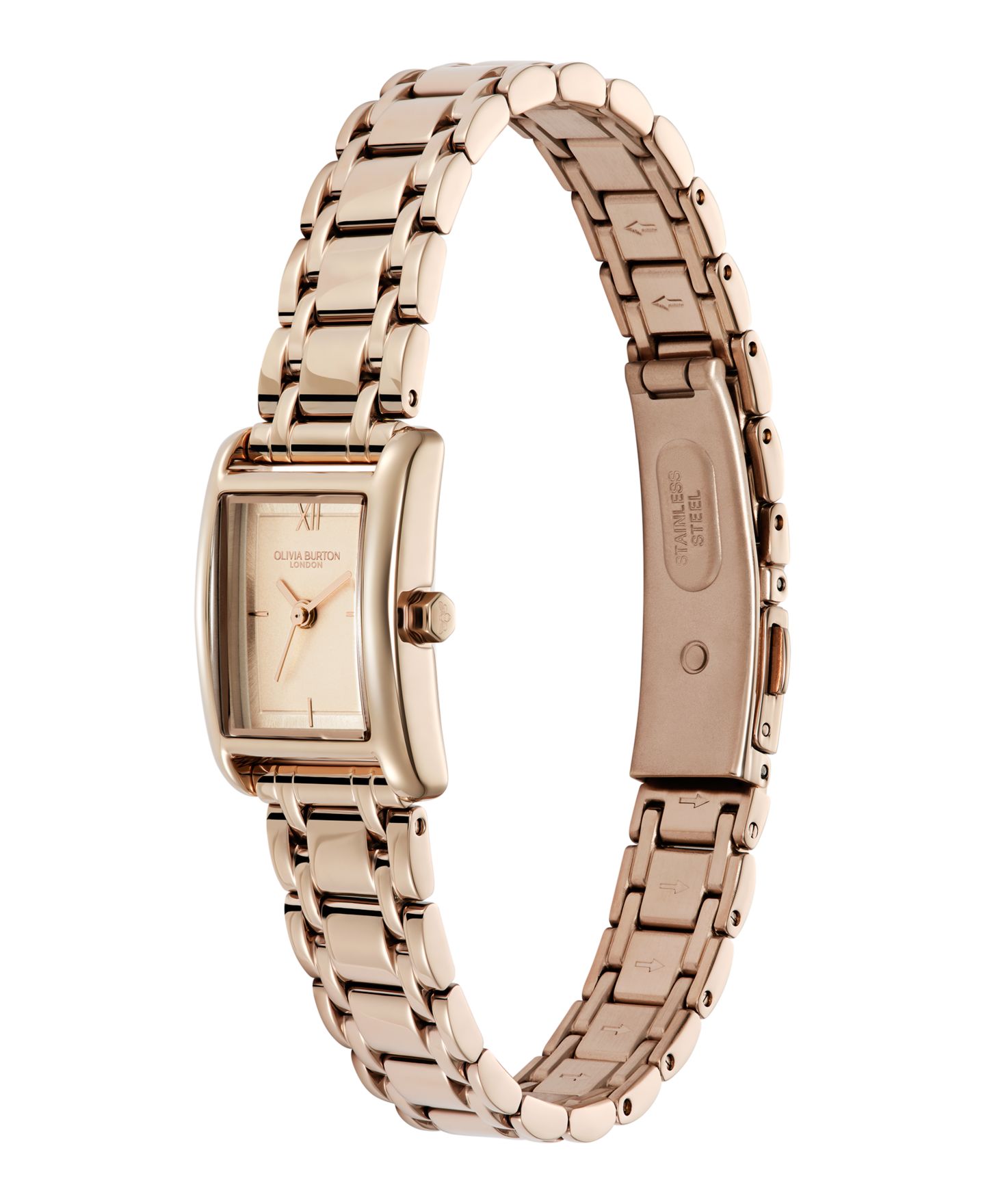 Женские часы Olivia Burton Mini Grove Rose Gold Tone Stainless Steel Bracelet Watch, 16mm — фото 2