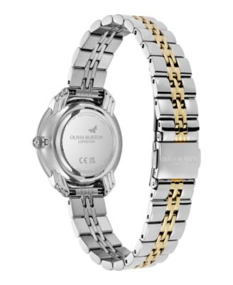 Women's Art Deco 2.0 Two Tone Stainless Steel Bracelet Watch, 30mm