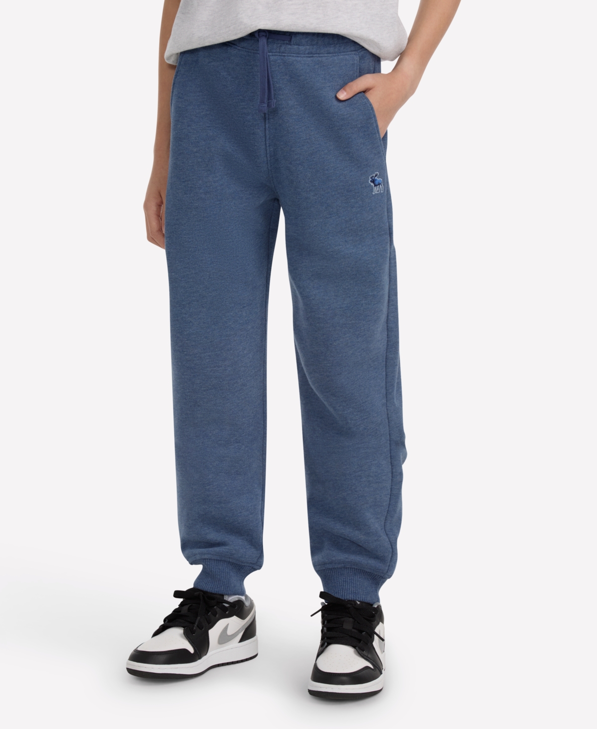 Abercrombie Boys Essential Fleece Jogger Pants In Blue