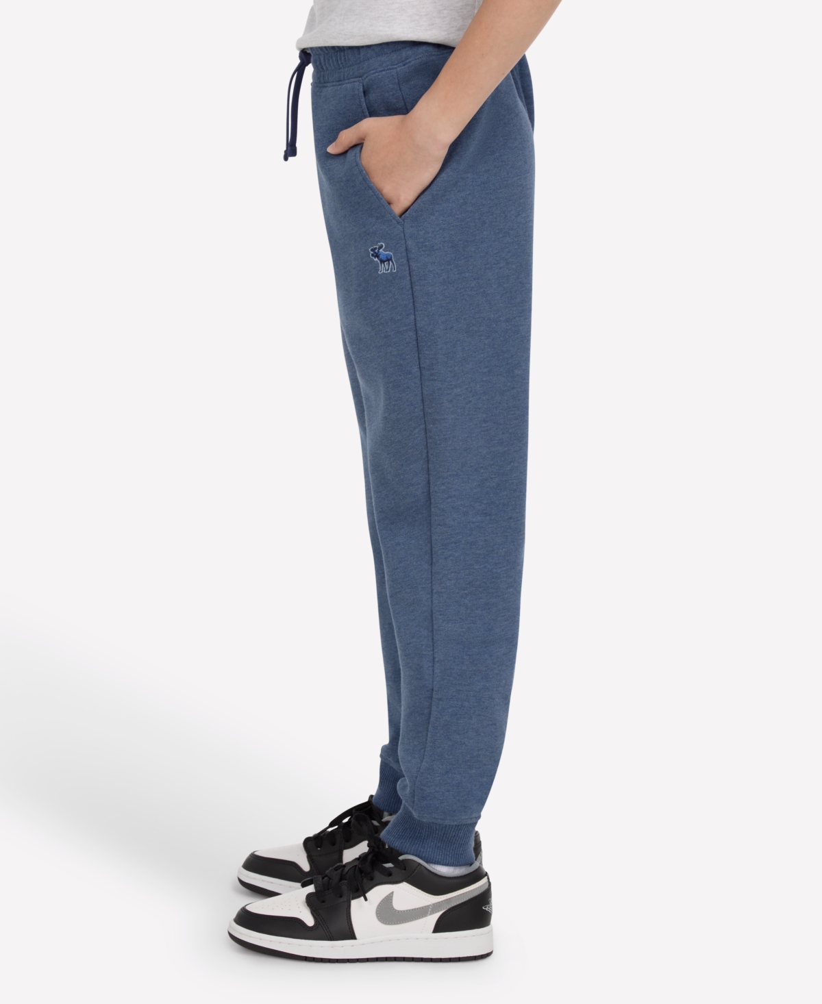 Abercrombie Boys Essential Fleece Jogger Pants In Blue