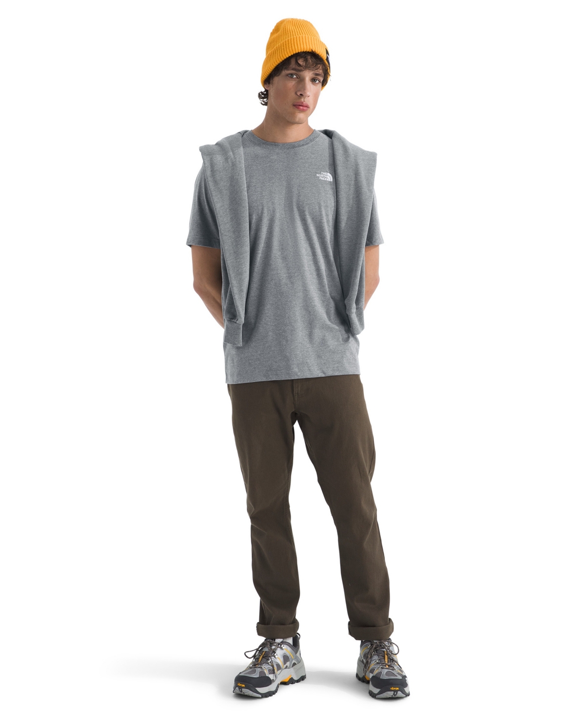 The North Face Men's Evolution Simple Dome Short Sleeve T-shirt In Gray