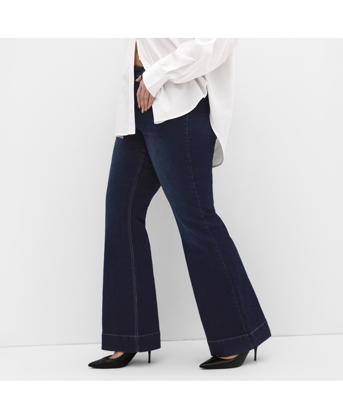 Plus Size Harley Fit West End Jean - Dark denim