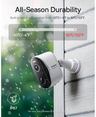 Wireless Outdoor N1 Add on Security Camera, Requires H1 HomeStation, 2K HD Clarity, 210-Day Battery Life, No Monthly Fee, 145&deg; FOV, Color Night Vision and IP67