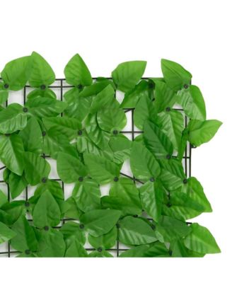 Balcony Screen with Green Leaves 118.1"x59.1"