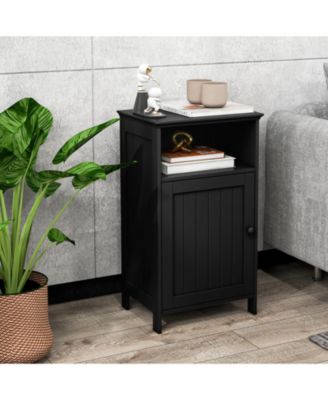 Bathroom Freestanding Floor Storage Cabinet with Adjustable Shelf