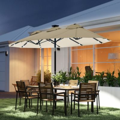 9.7' Double-sided Patio Umbrella with Tilt