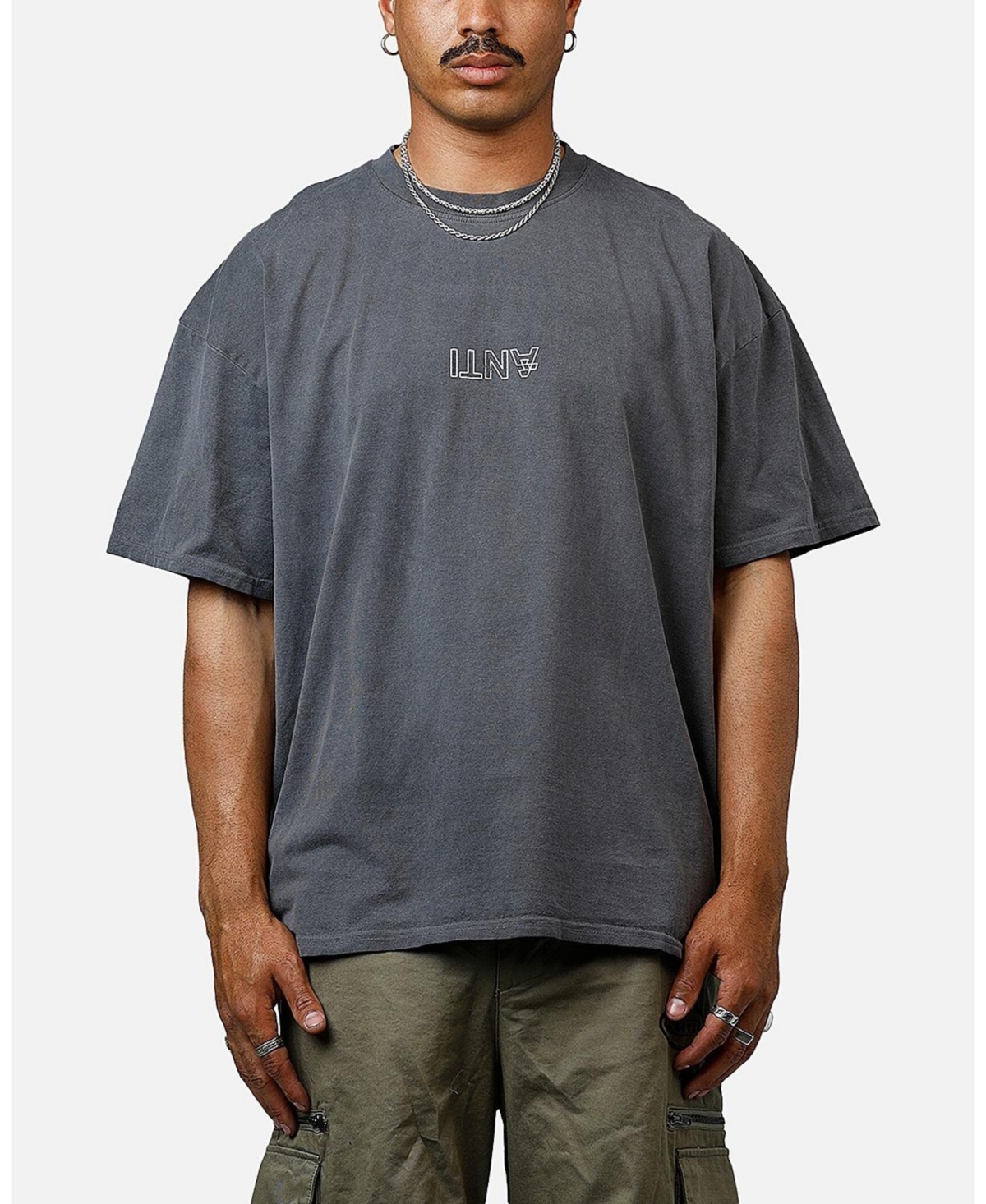 Men's Truth In Chaos Heavyweight T-shirt - Sunfade grey