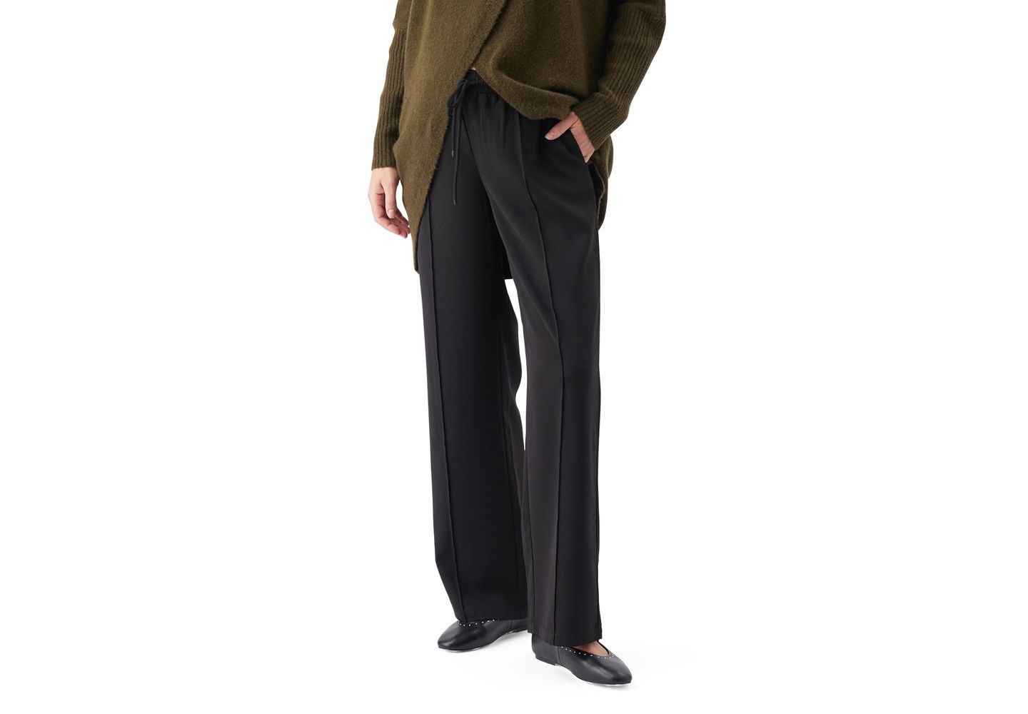 Женские брюки Ripe Maternity Alexa Pull-On Pant, цвет: Чёрный — фото 1