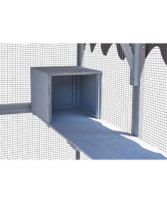 Outdoor Cat House & Enclosure - Large Playpen with Waterproof Cover