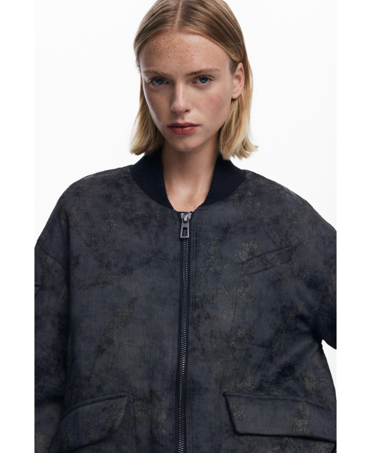 Desigual Women's Embroidered bomber jacket