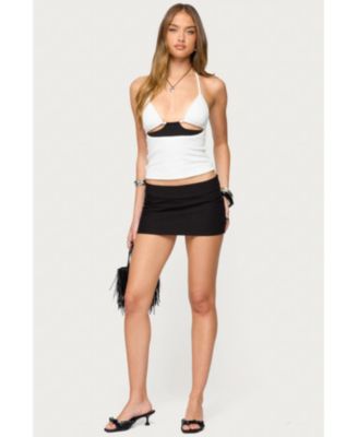 Women's Powell Textured Cut Out Halter Top
