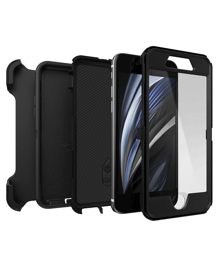 OtterBox Defender Case for Apple iPhone SE 2022 / SE 2020 / 8 / 7-Black - Black - 1 Count