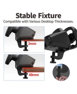 Wireless 270&deg; Racing Steering Wheel for PS4, PC, Nintendo Switch, PS3, iOS, Android – Dual Vibration Motors, Wireless Bluetooth Connection, Customizable Control