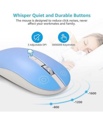 Wireless Keyboard and Mouse Combo, Wireless USB Mouse and Computer Keyboard Set, Compact and Silent for Windows Laptop, Desktop, PC- Multicolor