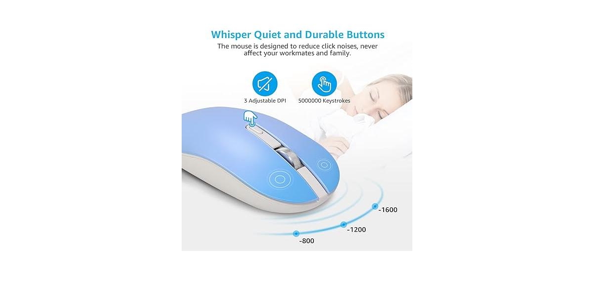 risokeys Wireless Keyboard and Mouse Combo, Wireless Usb Mouse and Computer Keyboard Set, Compact and Silent for Windows Laptop, Desktop