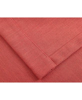 Teen Decor Poly Cotton Coral Colored Grommet Top Window Valance