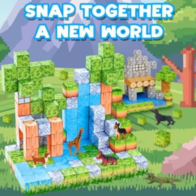 Magnetic Blocks Building Cubes Game, Sensory Toys – 145 Pieces for Kids Learning, Creative Play, and Motor Skill Development