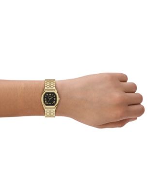 Women's Harlow Three-Hand Gold-Tone Stainless Steel Watch, 27mm