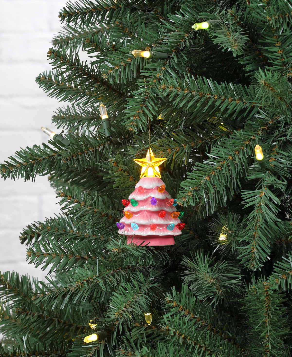 Mr. Christmas 4" Nostalgic Christmas Tree With 2025 Charm In Pink