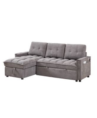 MH 78.75" Reclining Pull-Out Sectional Sofa