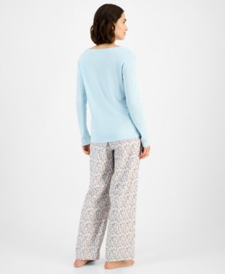 Women's Long Sleeve Pointelle Top, Macy's Exclusive