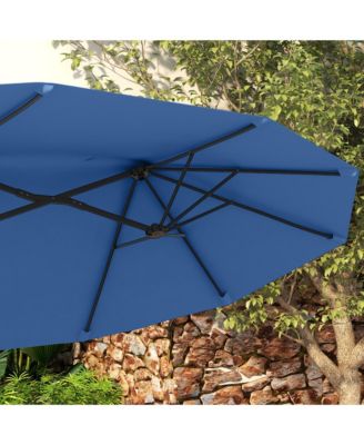9.5' Double-sided Patio Umbrella with Push Button Tilt,