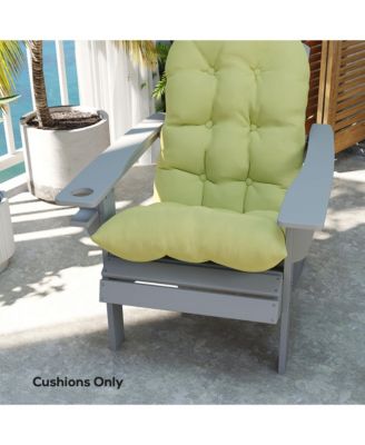2 PCS Adirondack Cushions, Tufted High Back Patio Chair Cushions
