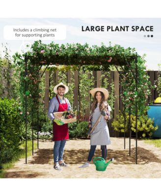 7.3 FT Tall Metal Garden Trellis for Climbing Plants