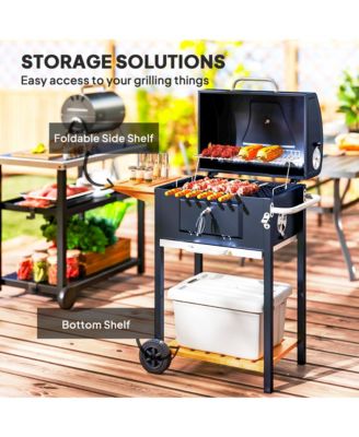 Charcoal BBQ Grill, Outdoor Portable Grill,