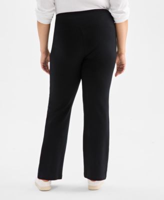 Plus Size High-Rise Bootcut Ponte Pants, Created for Macy's