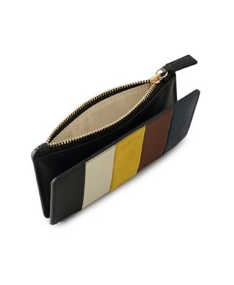 Coin Street Patchwork Mini Zip Top Wallet